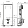 Система инсталляции для унитазов WASSERKRAFT GLAN 66TLT.010.ME.WH.CH01